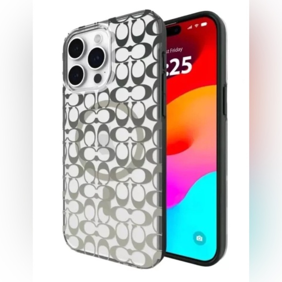 Coach iPhone Case Compatible with MagSafe Signature Ombre Deep Forest